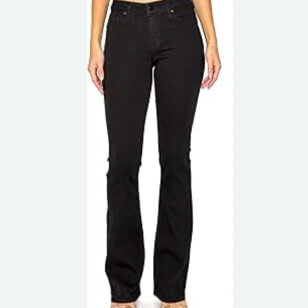 BAMBOO Black Women's Flared Jeans